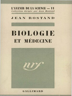 cover image of Biologie et médecine